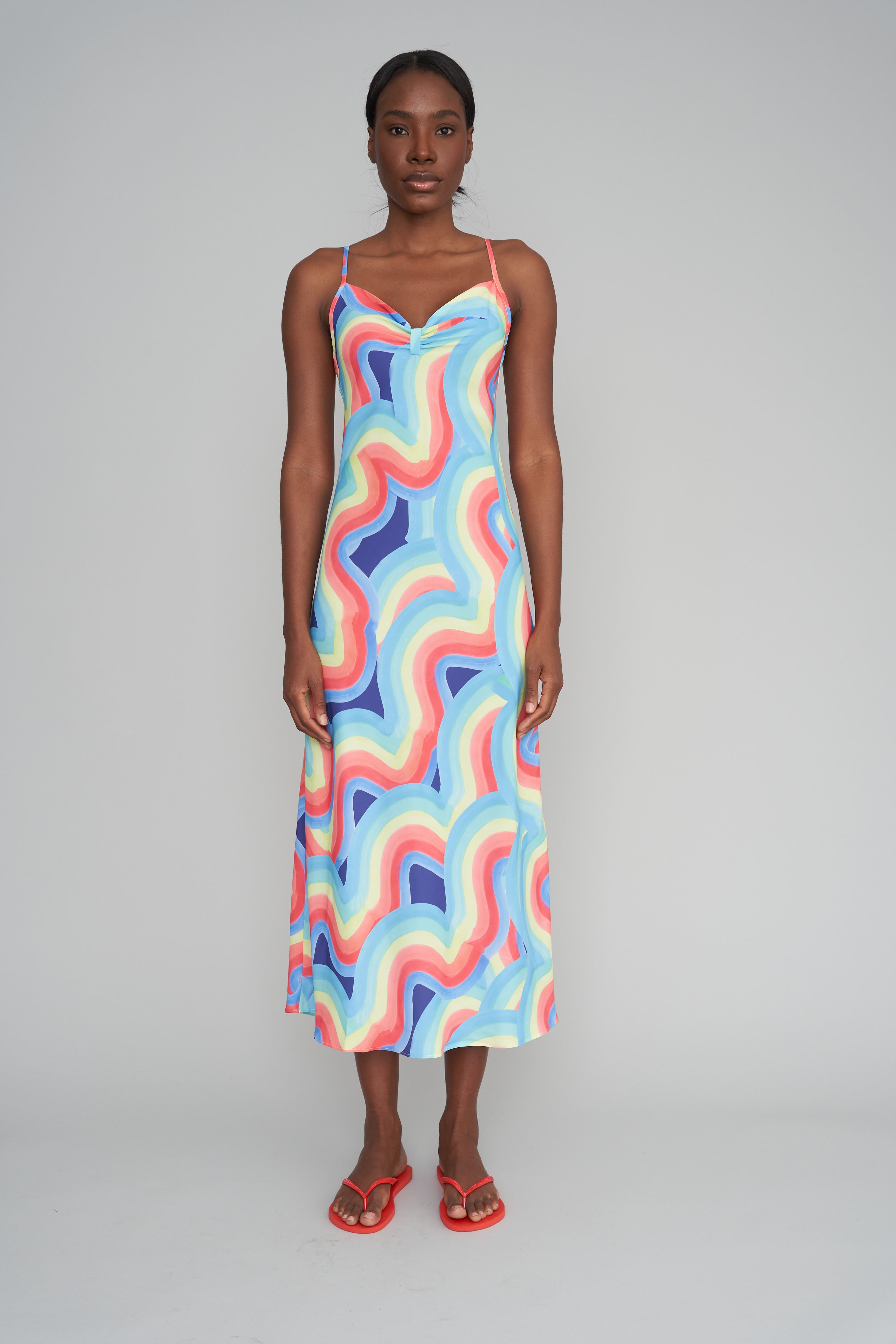 Rainbow hot sale slip dress