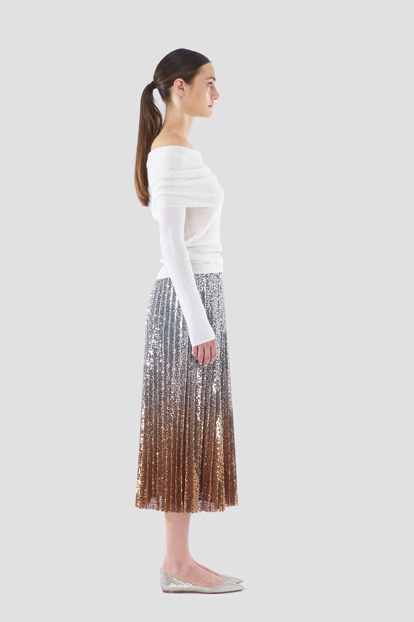 Belinda Ombre Pleat Skirt