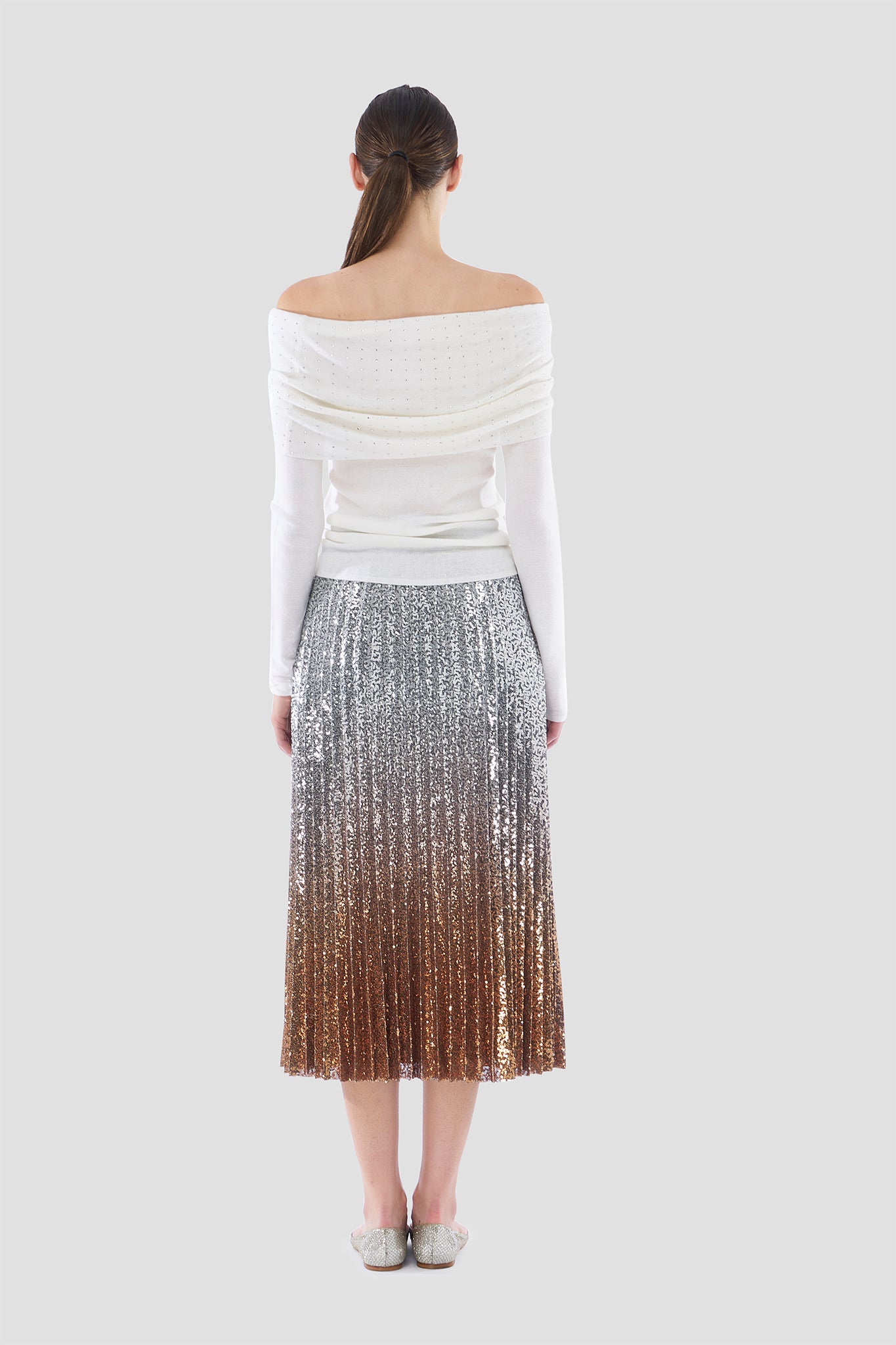 Belinda Ombre Pleat Skirt