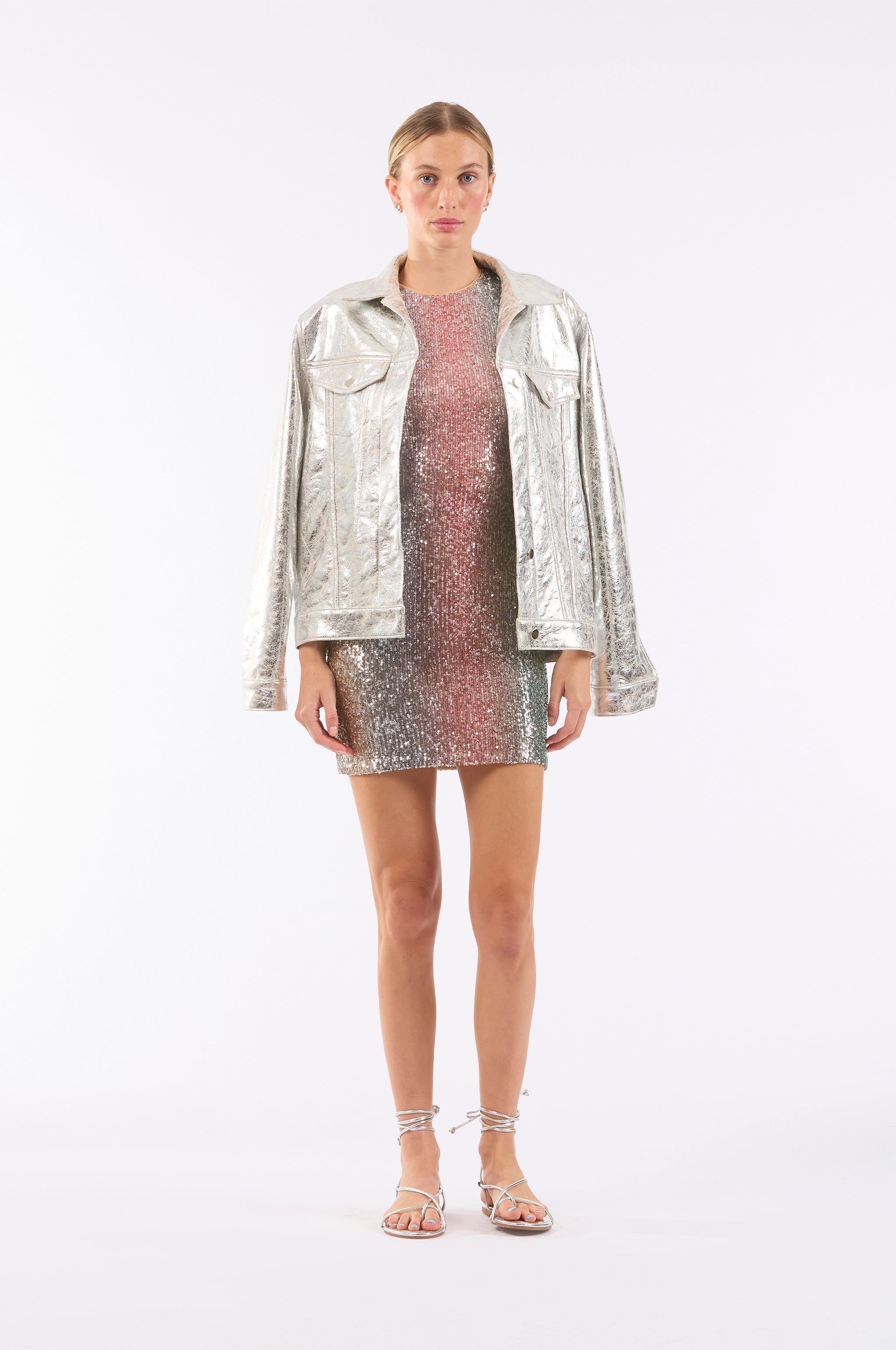 Pastel Sequins Twiggy Dress