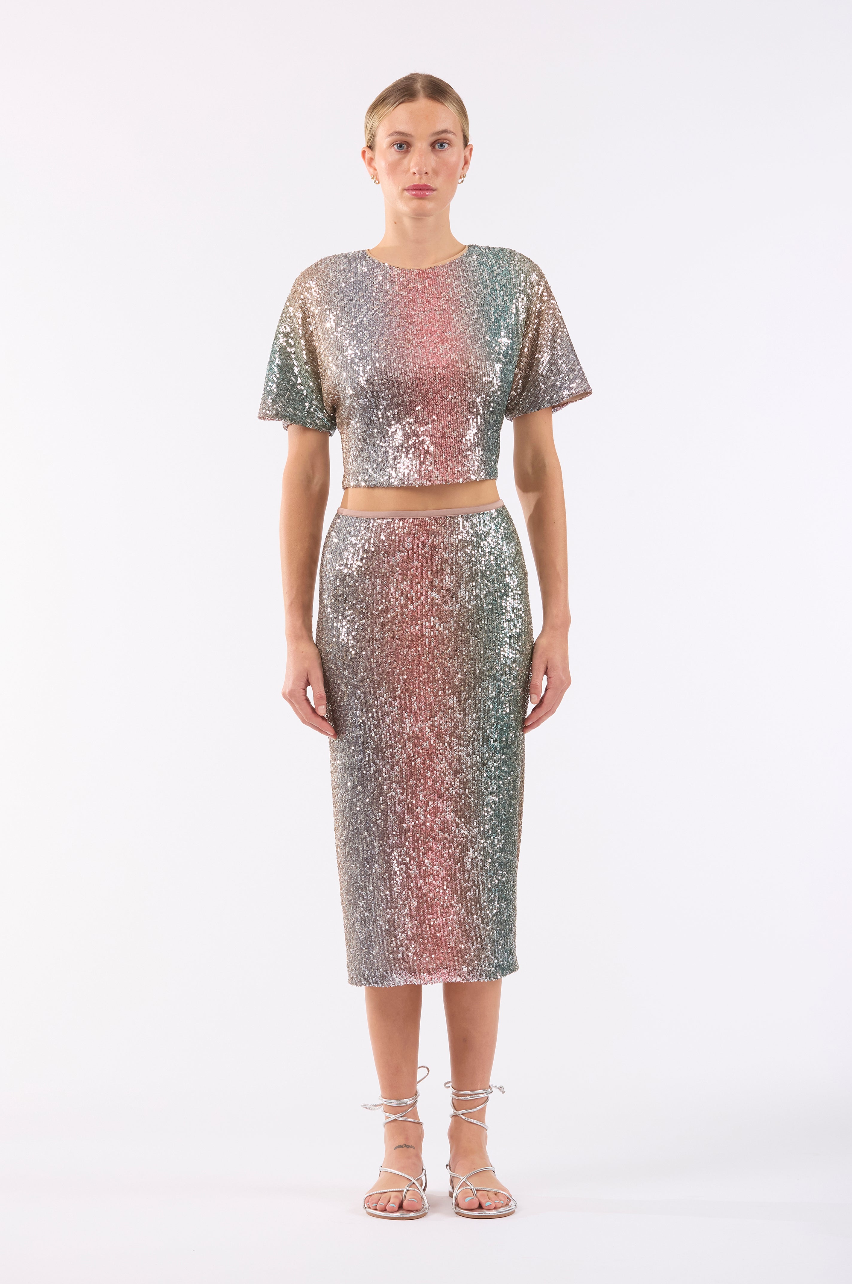 Sunset Sequins Liza Skirt