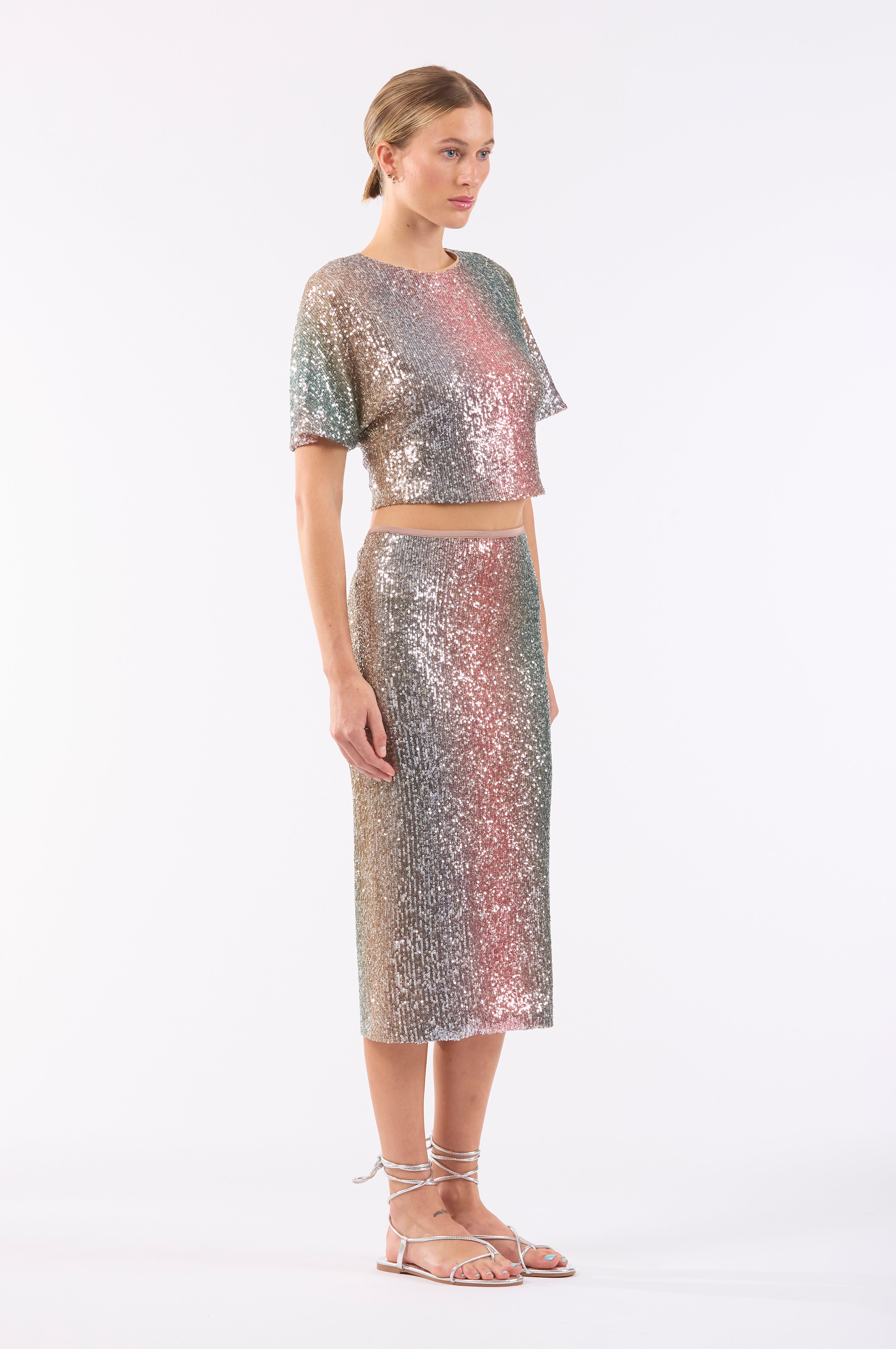 Sunset Sequins Liza Skirt