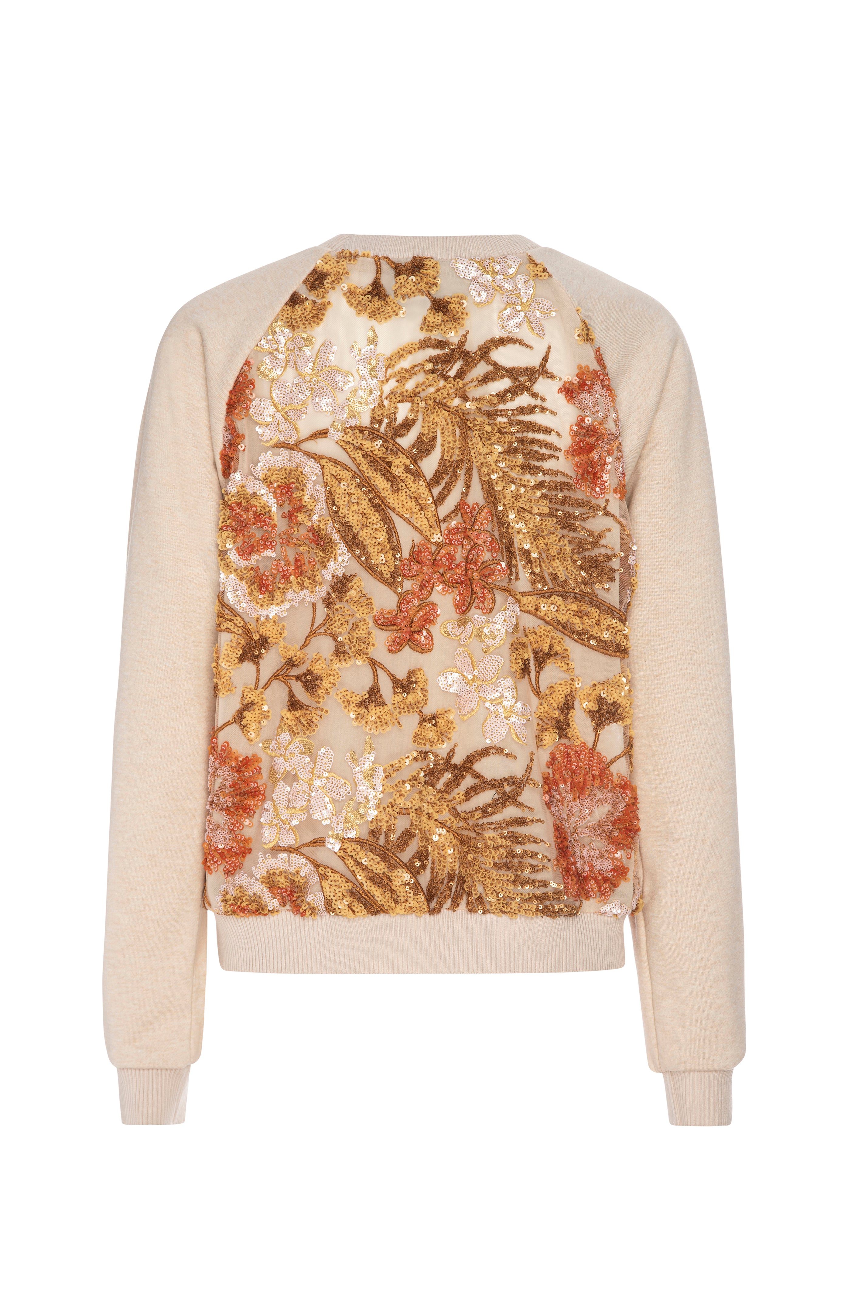 Le Superbe Sun floral sequin pullover