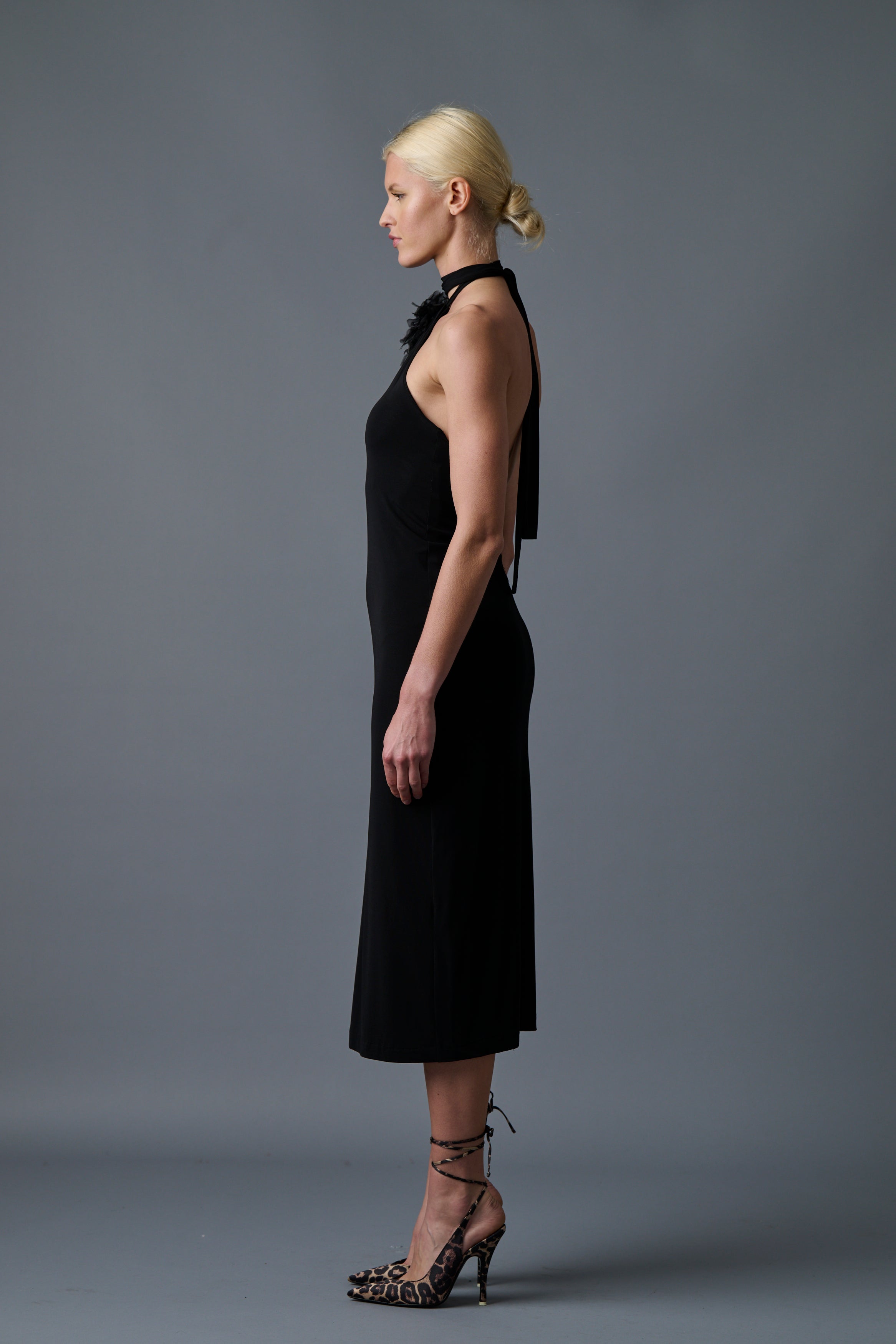 Twist Front Jersey Dress