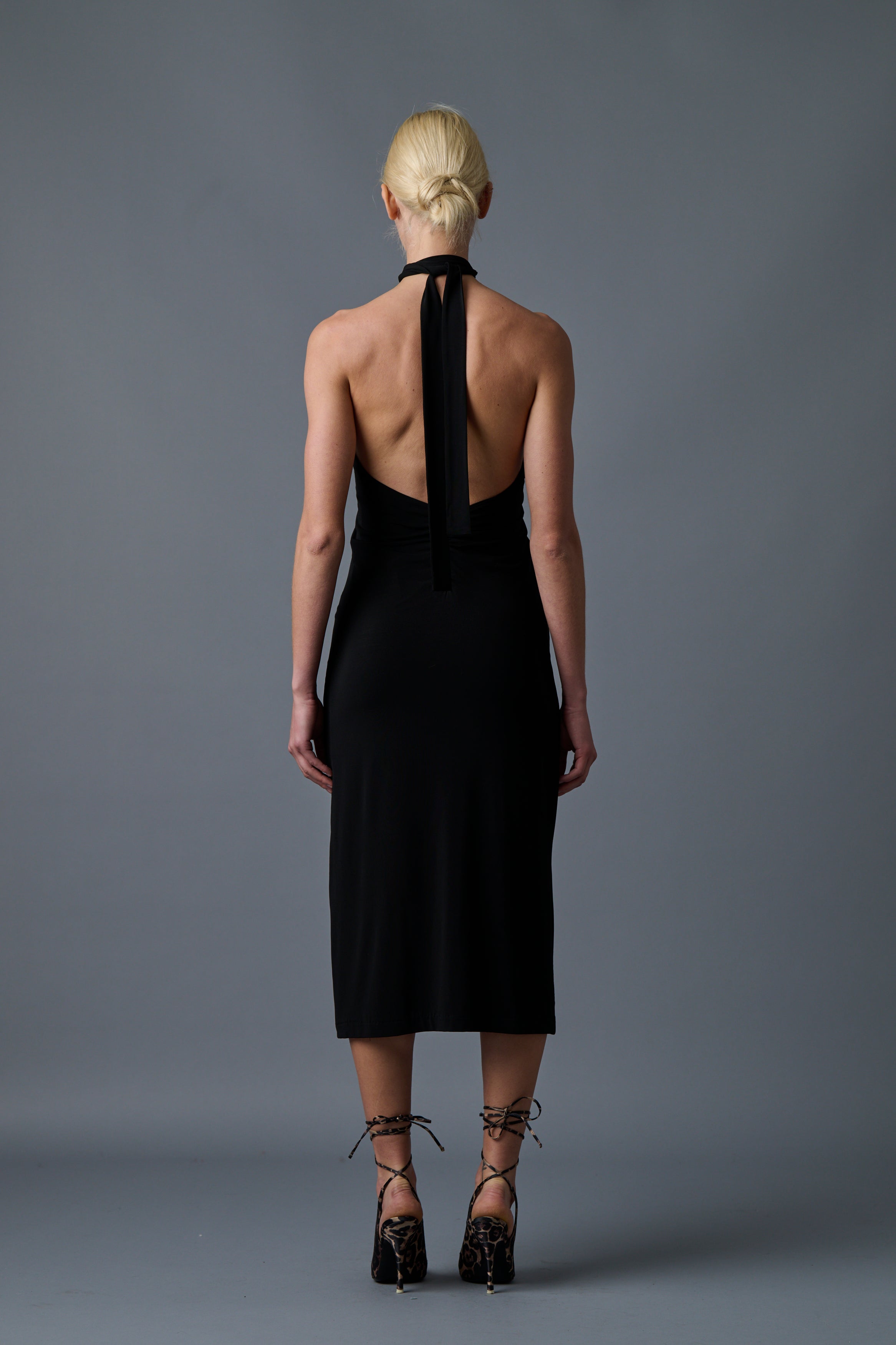 Twist Front Jersey Dress