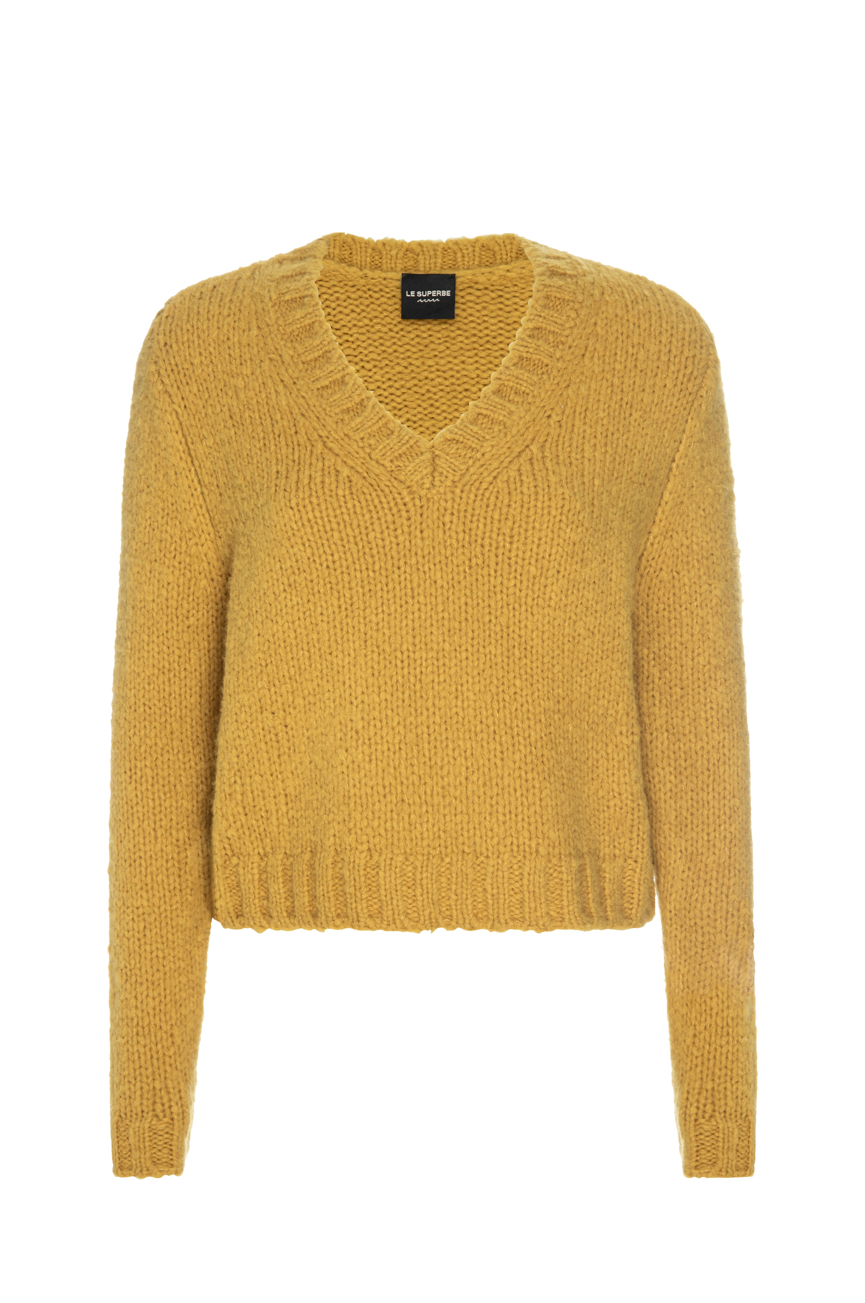 le superbe dads v neck sweater golden