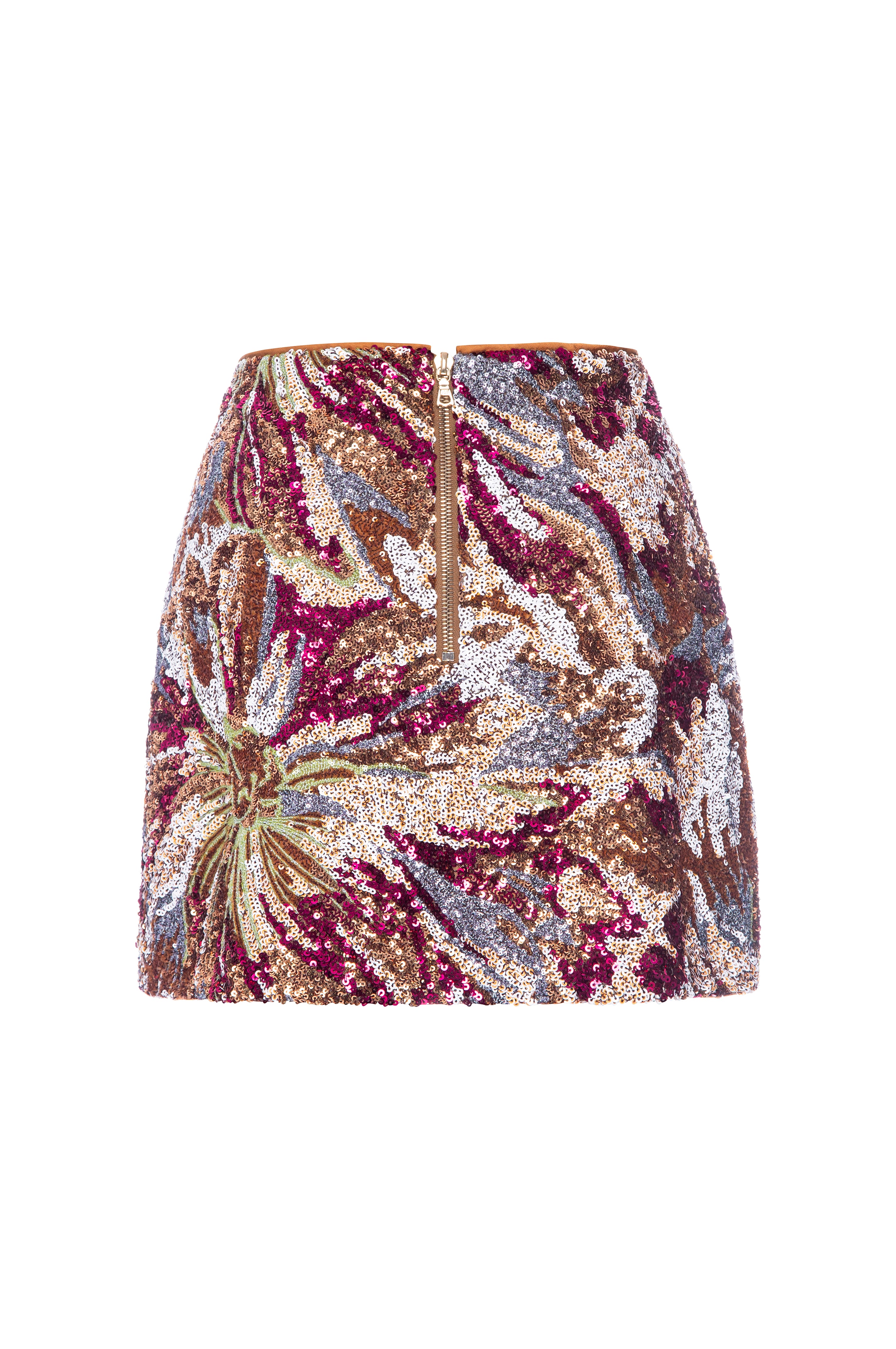 Le Superbe floral sequin skirt