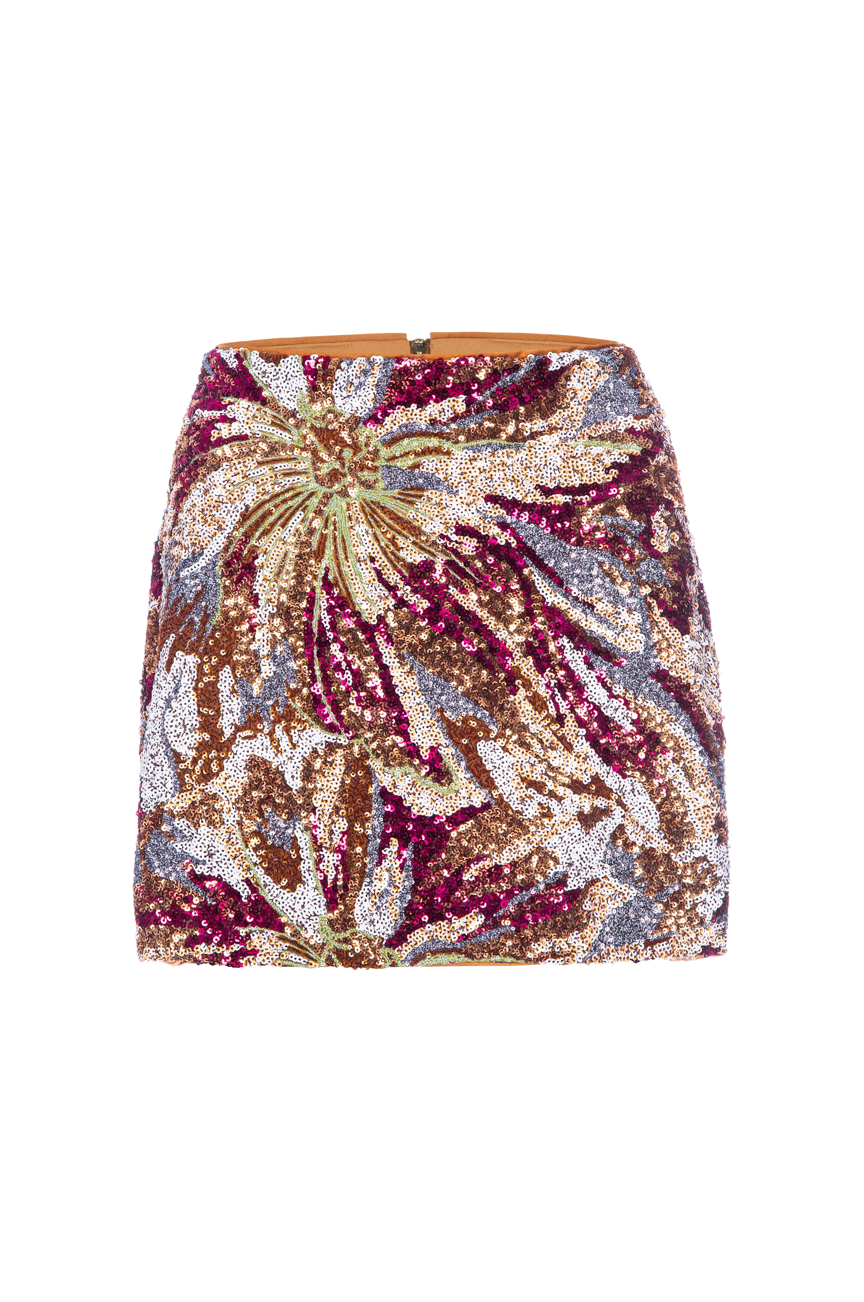 Le Superbe floral sequin skirt