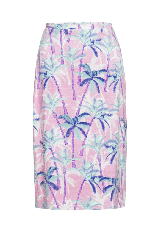 Palms Shine Pencil Skirt